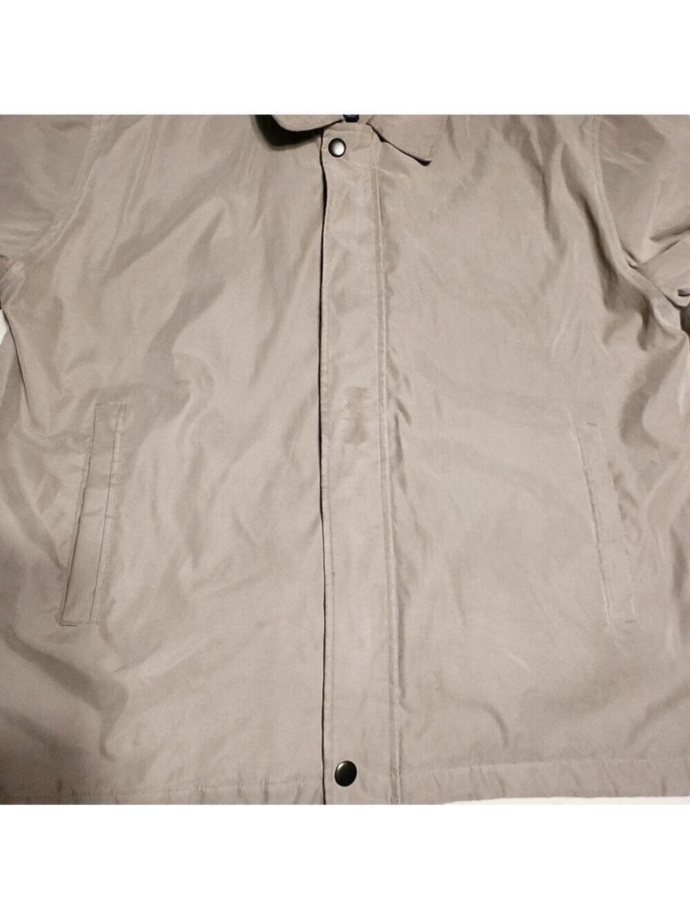 Roundtree & Yorke Tan Windbreaker Jacket Large - Picture 11 of 12